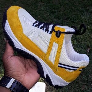 Maison Martin Margiela Yellow and White Athletic Shoes